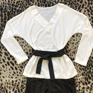 One left Brand new white V-Neck pullover top